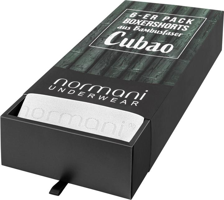 Image du produit Normani 6 Herren Boxershorts aus Viskose mit Geschenk Box - 9001 (XXL, paquet de 6)