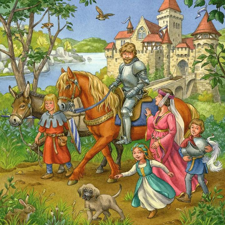 Actual product image Ravensburger Jousting in the Middle Ages (49 pieces)