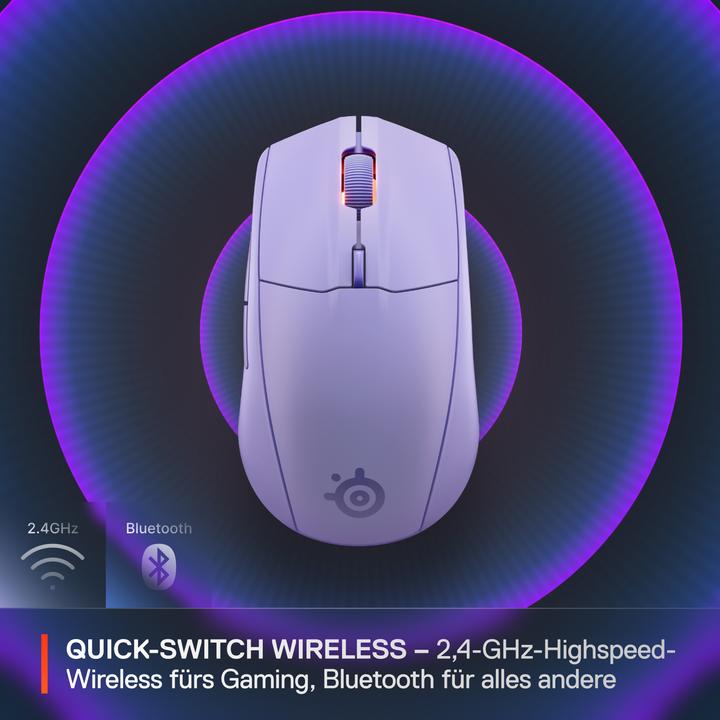 Actual product image SteelSeries Rival 3 WL Gen 2 - Lavender (Wireless)