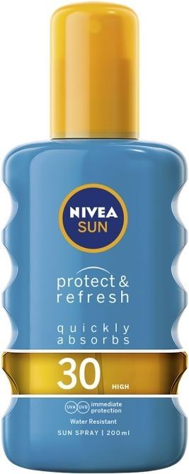 Produktbild NIVEA Sun Protect & Refresh (Sonnenspray, SPF 30, 200 ml, 150 g)
