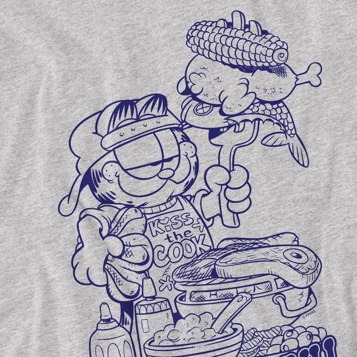 Actual product image Garfield Mens King Of The Grill T-Shirt (4XL)