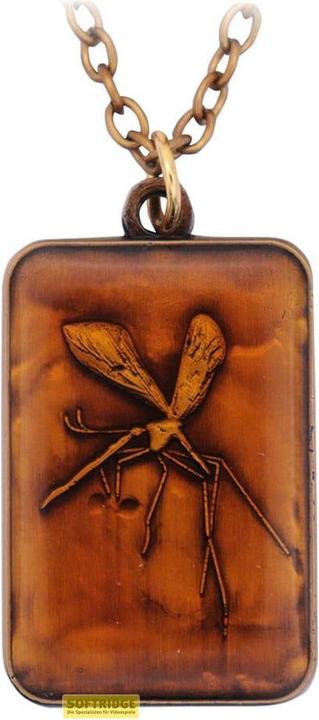 Fanattik JURASSIC PARK - Collier Ambre Unisexe - Edition Limitée (Rostfreier Stahl, Resin)