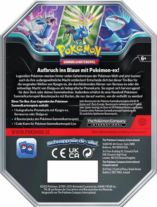 Image du produit Pokémon Pokemon Tin 3 Frühjahr 2025 (Allemand, Tin)