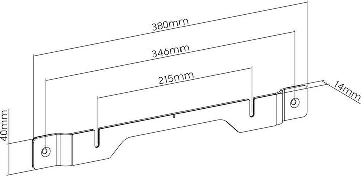 Produktbild myWall Wandhalterung für Sonos® Soundbar Ray (1 Stk., Wandmontage, Nicht beweglich)