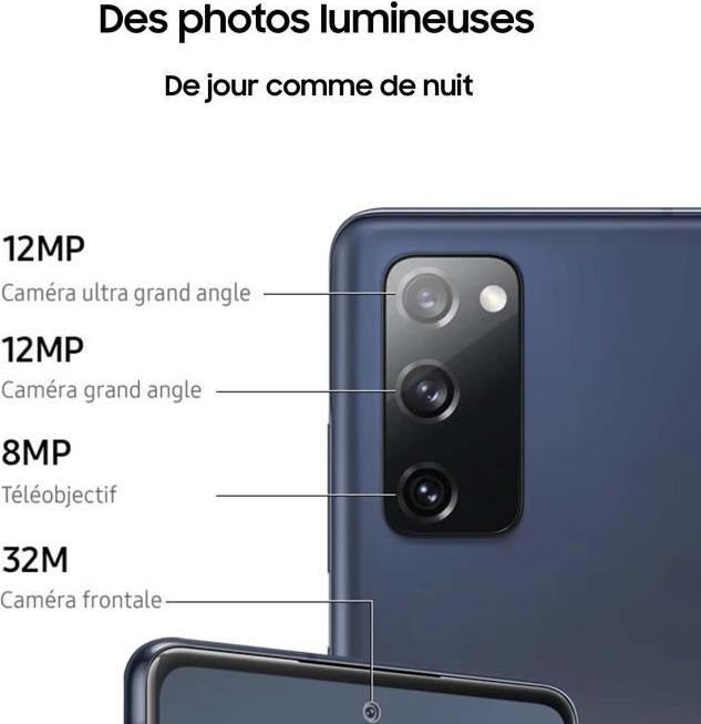 Actual product image Samsung Galaxy S20 FE 5G EU (128 GB, Cloud Navy, 6.50", Hybrid Dual SIM, 12 Mpx, 5G)