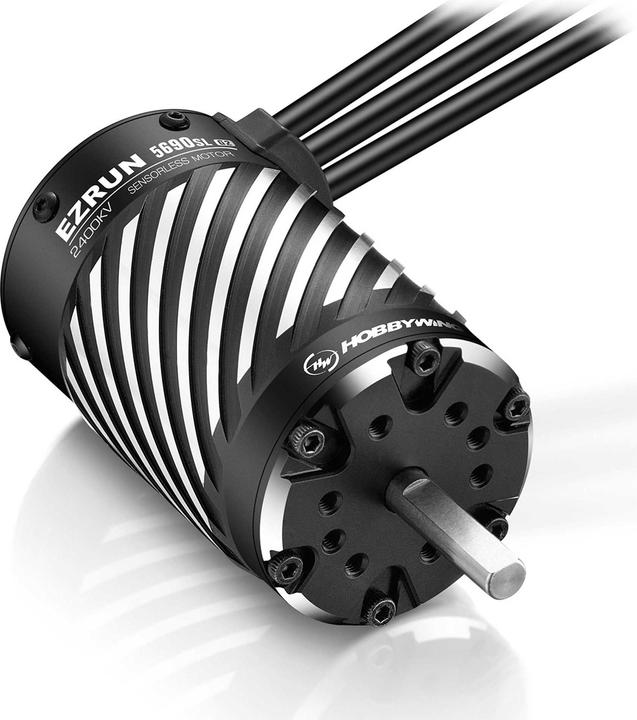 Actual product image Hobbywing Ezrun 5690SL G2 2400kV 4pol, 8mm Welle für 1:6