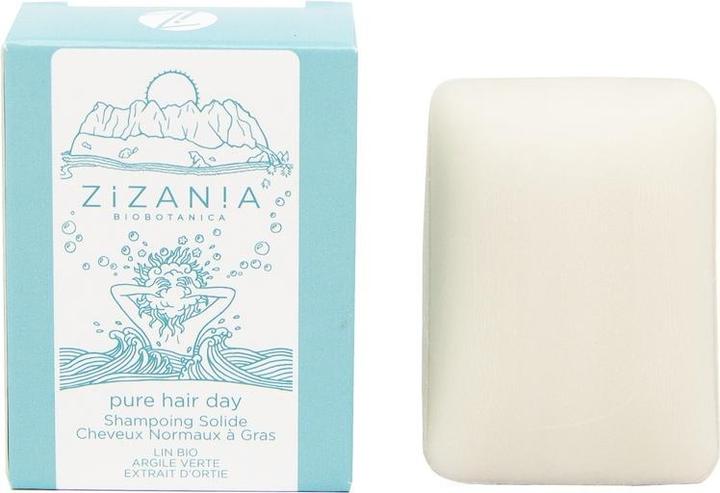 Zollinger Bio Shampoo Bar Zizania, Pure Hair Day (Normales bis fettiges Haar) (Festes Shampoo)