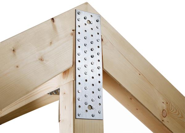 Actual product image Alberts Flat connector 180 x 40 mm, sendzimir galvanised, 1 piece (Flat connectors, 50 pcs.)