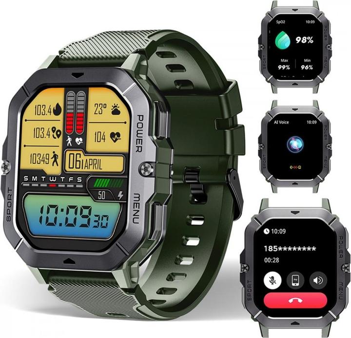 Actual product image Oukitel Smartwatch BT101 Green