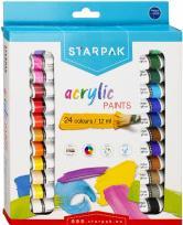Produktbild Starpak Acrylfarben 24kol 12ml Fensterbox (Mehrfarbig, 12 ml)