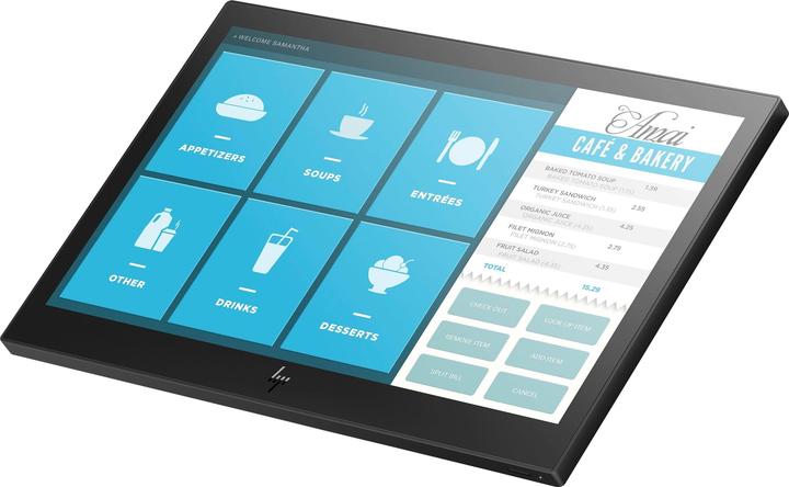 Actual product image HP Engage One 143 - All-in-One (complete solution) - 1 x Core i3 7100U / 2.4 GHz - RAM (Intel Core i3-7100U, 8 GB, 256 GB)
