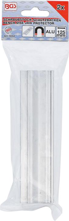Actual product image BGS Bench Vice Jaw Protectors Aluminium 125 mm 2 pcs. (125 mm)