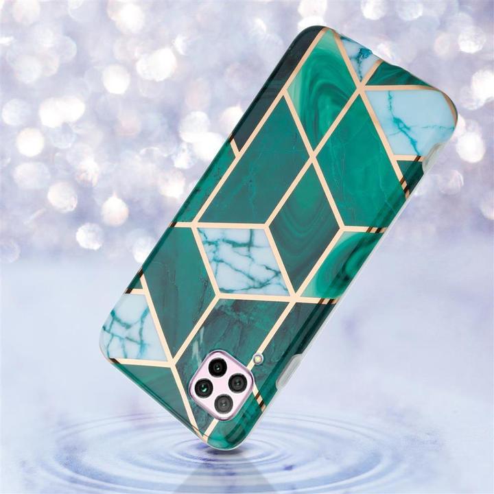 Actual product image Cadorabo IMD TPU Colorful Marble Cover (Huawei P40 Lite)
