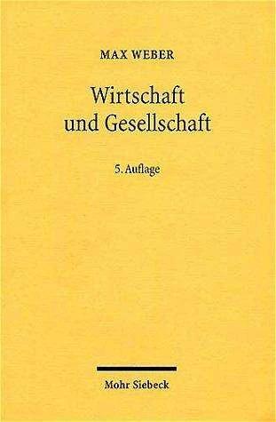 Produktbild Wirtschaft und Gesellschaft (Deutsch, Max Weber, 1980)
