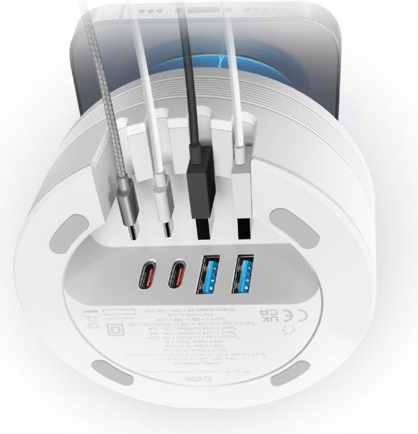 Produktbild SBS Wireless Charger Station 15W 3x USB/USB-C weiá (20 W)