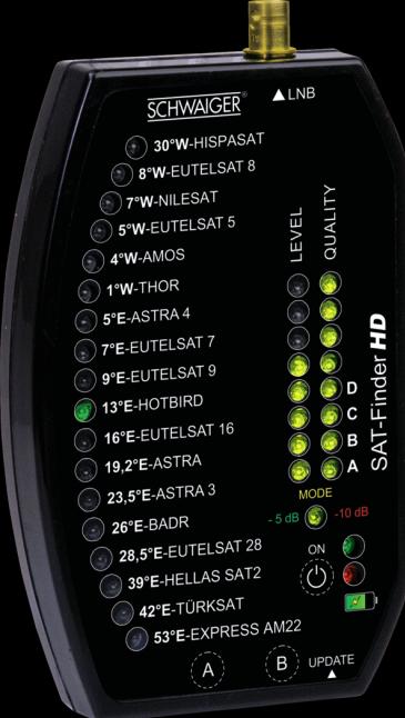 Actual product image Schwaiger SF 9002 SET SAT-Finder HD in case incl. mounting accessories - Satfinder (Measurement technology)