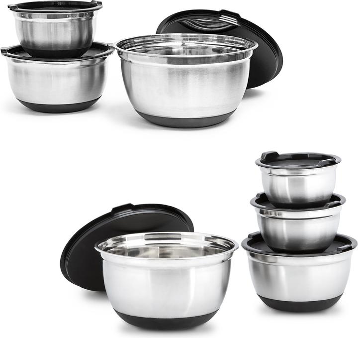 Produktbild Relaxdays Schüssel Set (25.50 cm, 7.30 l, 4 x)