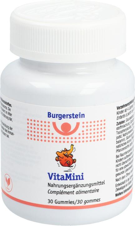 Nährwerte und Zutaten Burgerstein VitaMini (30 Stück, Gummies, 140 g)