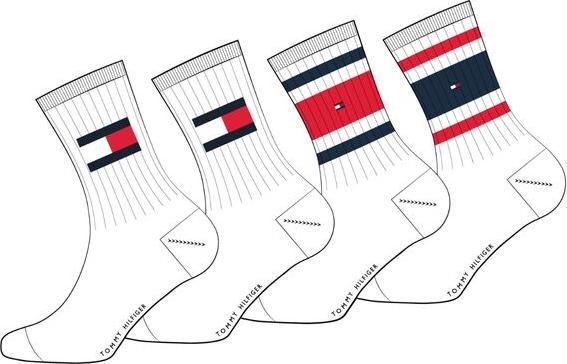 Immagine prodotto Tommy Hilfiger Th Kids Sock 4p Flag & Sport Stripe (confezione da 4, 27 - 30)