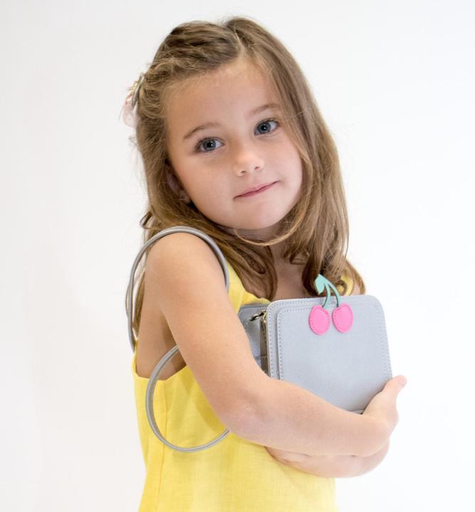 Actual product image Yuko B. Cherries kids bag