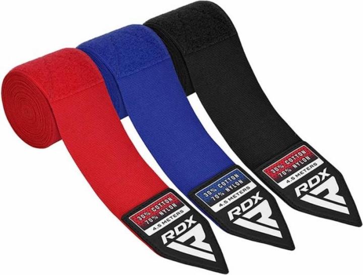 Produktbild Rdx Hand Wraps Combine Red, Black, Blue Plus