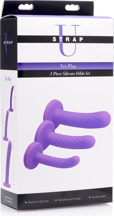 Produktbild XR Brands Tri-Play 3 Piece Silicone Dildo Set