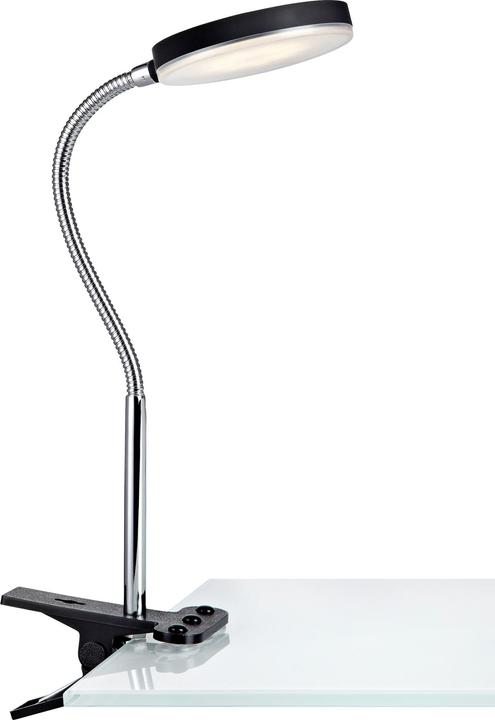 Markslöjd Schreibtischleuchte Flex Clip, 3000K, 5W, Schwarz/Chrom (300 lm)