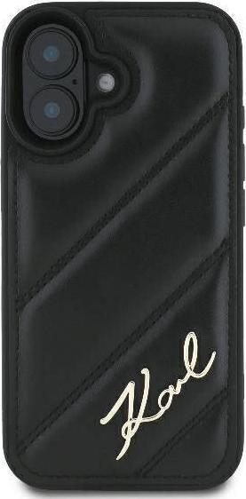 Image du produit Karl Lagerfeld KLHCP16SPQDSMGK iPhone 16 6.1" czarny/black hardcase Quilted Signature (Apple iPhone 16)