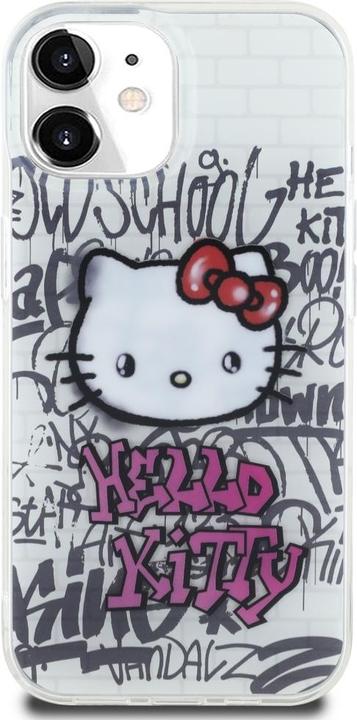 Immagine prodotto Hello Kitty HKHCP15SHDGPHT Custodia rigida per iPhone 15 6.1" biały/bianco IML Kitty On Bricks Graffiti (Apple iPhone 15)