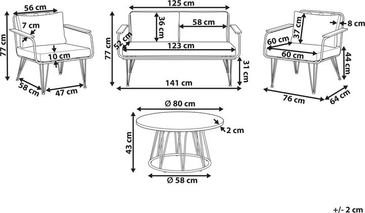Actual product image Beliani Montesilvano