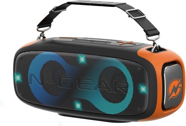 Productafbeelding N-Gear Blazooka 830 - Draagbare Bluetooth Luidspreker - Karaoke Set - Met Microfoon & Verlichting - IPX5 (6 h)