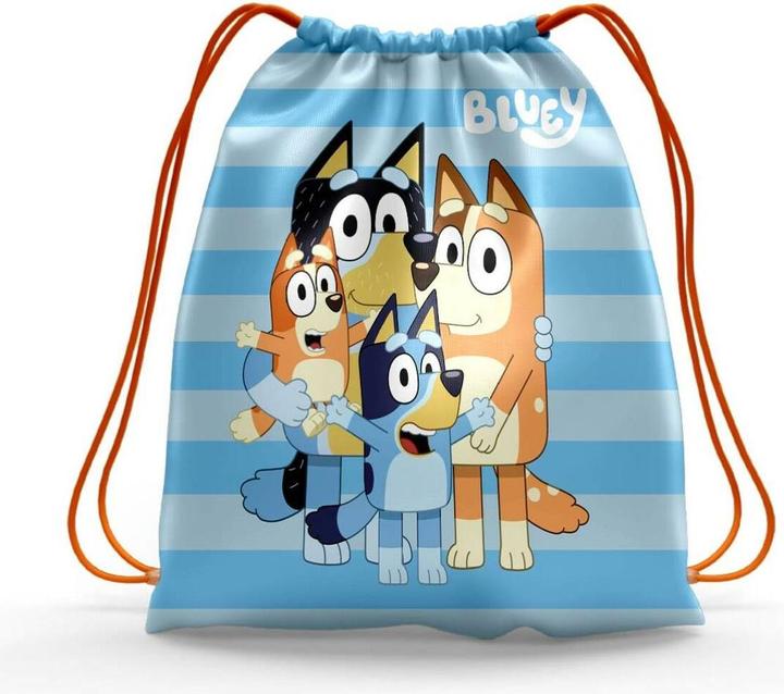 Bluey Rucksacktasche mit Bändern Blau 42 x 32 cm