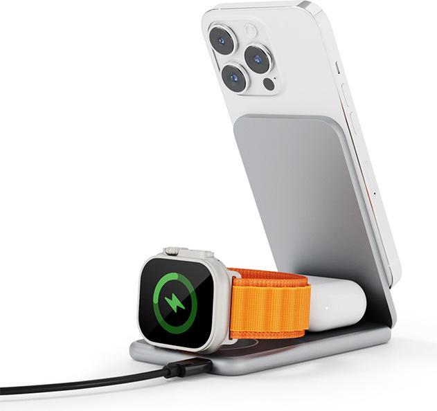 Immagine prodotto Epico Mag+ Supporto di ricarica pieghevole compatibile con MagSafe - grigio spazio (25 W)