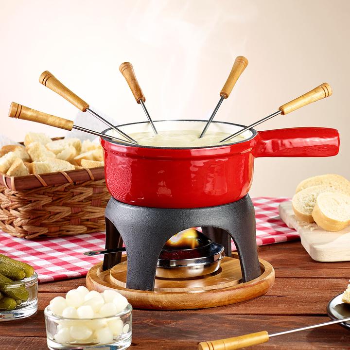 Produktbild Rosenstein & Söhne Käsefondue-Topf aus Gusseisen