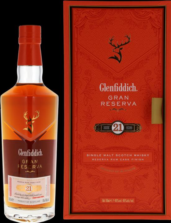 Produktbild Glenfiddich 21 Years Gran Reserva (Single Malt, Scotch Whisky, 1 x 70 cl)