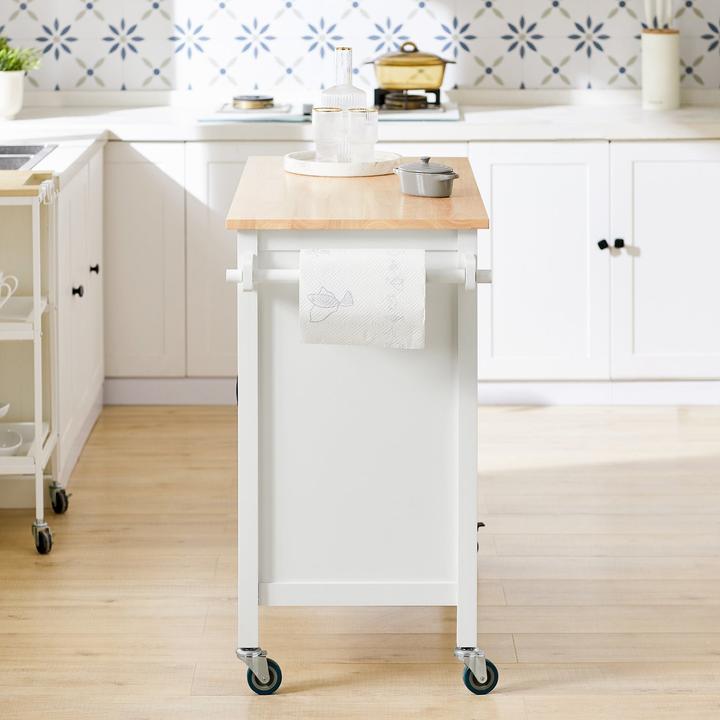 Produktbild SoBuy Design Küchenschrank Weiss Küchenwagen mit Schubladen