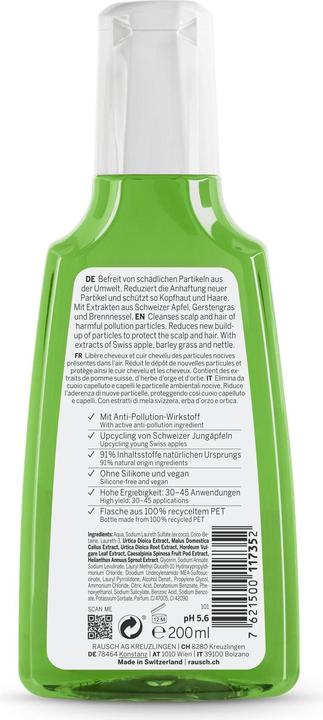 Immagine prodotto Rausch Shampoo anti-inquinamento con mela svizzera (200 ml, Shampoo liquido)