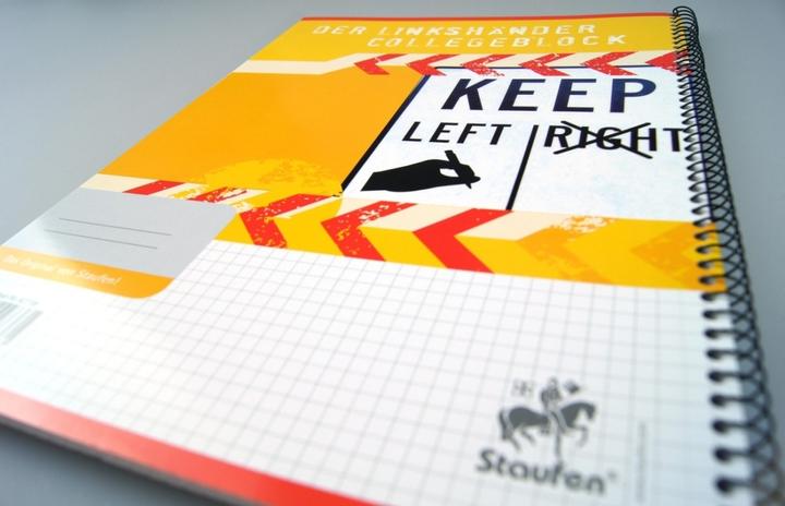Produktbild Staufen Collegeblöcke Linkshänder Lineatur 22 kariert DIN A4 ohne Rand (A4, Kariert)