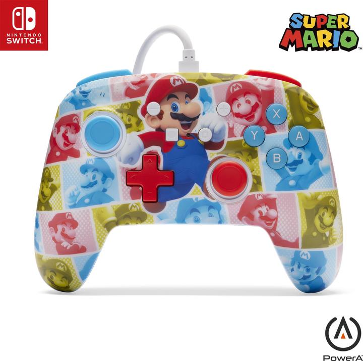 Produktbild PowerA Switch Controller Enhanced wired Mario Hero (Switch)