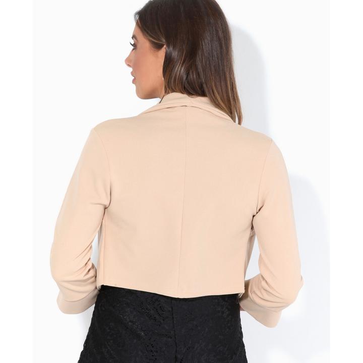 Actual product image Krisp Bolero jacket with wide lapel 34 sleeves