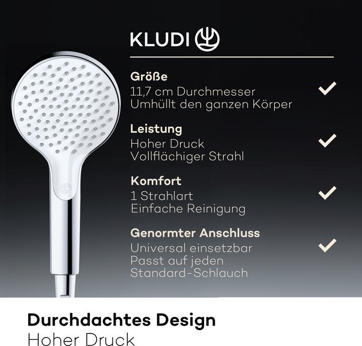 Produktbild Kludi X3 Duschkopf (1 Strahlarten, 15 l/min)