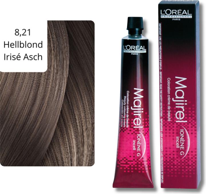 Actual product image L'Oréal Professionnel Majirel (8.21 Light blonde Irise Asch)