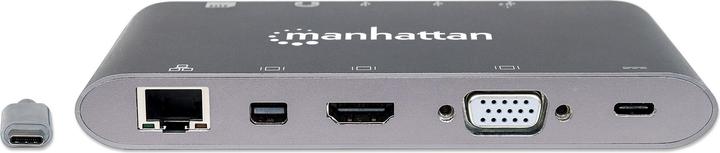 Produktbild Manhattan SuperSpeed USB-C to 7-in-1 Docking Station (Docking Port, 1 Ports)