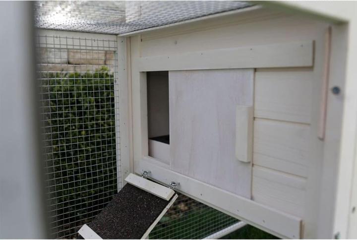 Actual product image Kerbl Rodent hutch Freetime Hatch, wooden house with free run, bitumen roof, replacement tray