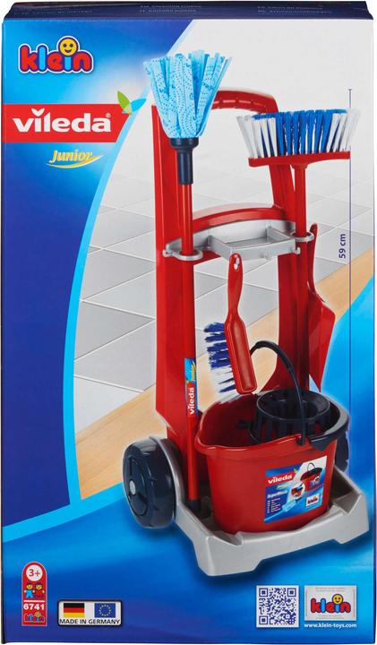 Actual product image Theo Klein Vileda broom wagon