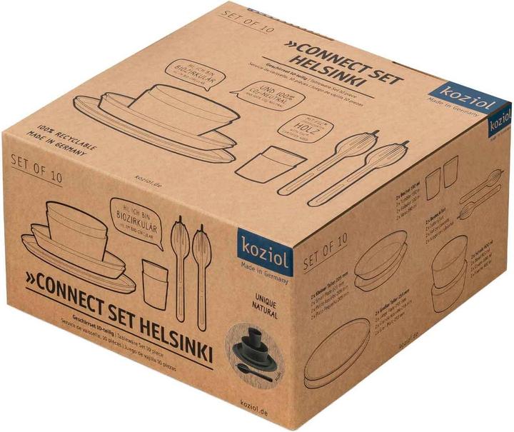 Produktbild Koziol Geschirrset 10tlg.grau (10 Stück)