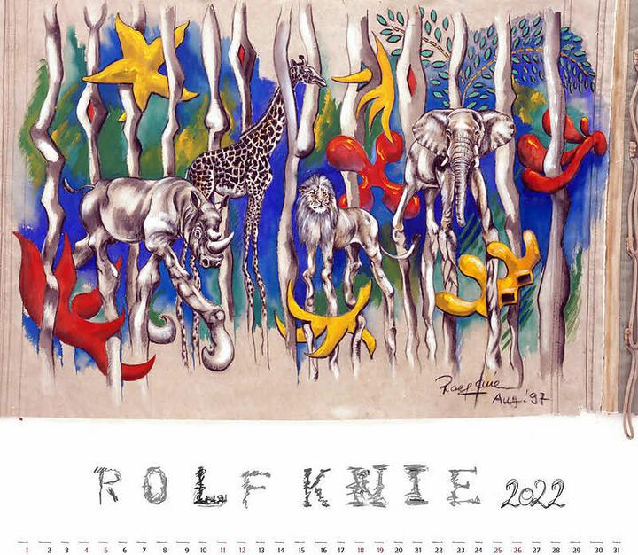 Actual product image Knie Rolf calendar K2022 D/F, 49x44cm, 2022 (49 x 44 cm, German)