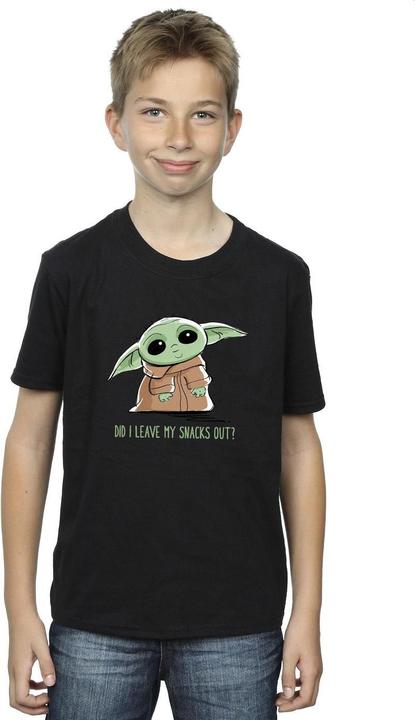 Immagine prodotto Star Wars The Mandalorian Grogu Snacks Meme Maglietta Ragazzi (140, 146)