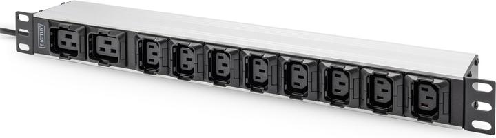 Actual product image Digitus Socket Strip with Aluminum Profile, 10-way, 2 m cable IEC C20 plug