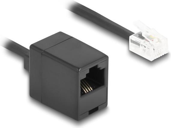 Actual product image Delock Telephone cable / spiral cable RJ11 plug to RJ45 socket